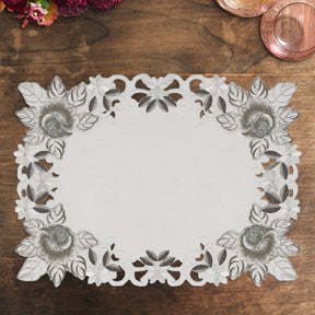 Ivory Table Doilies - Alois Collection - Decozen