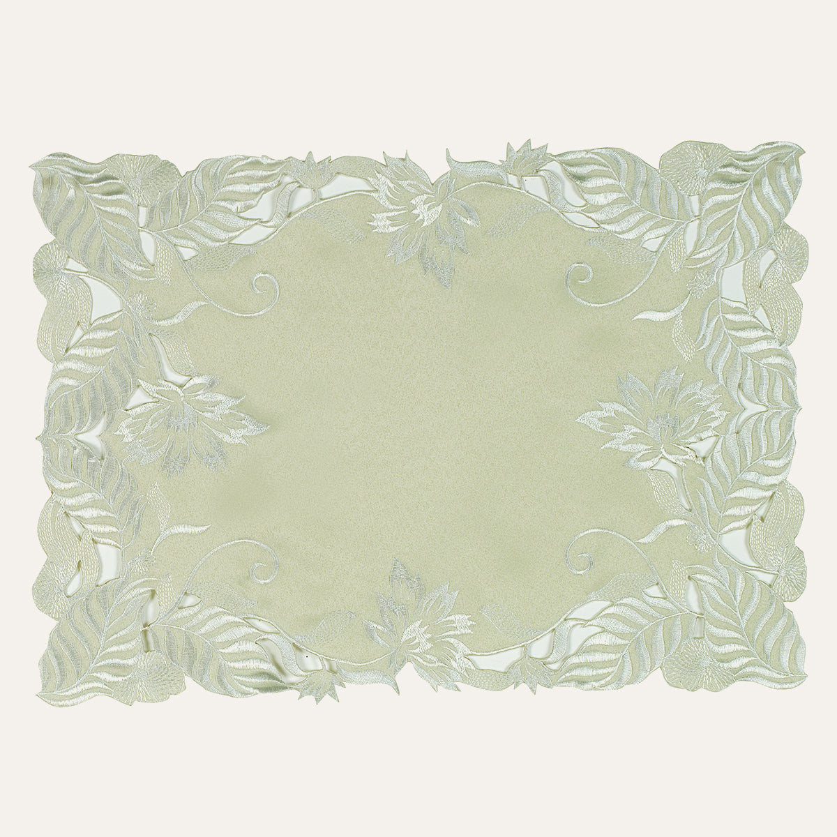 Light Green Table Placemats - Daulton Collection - Decozen