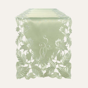 Light Green Table Runner - Daulton Collection - Decozen