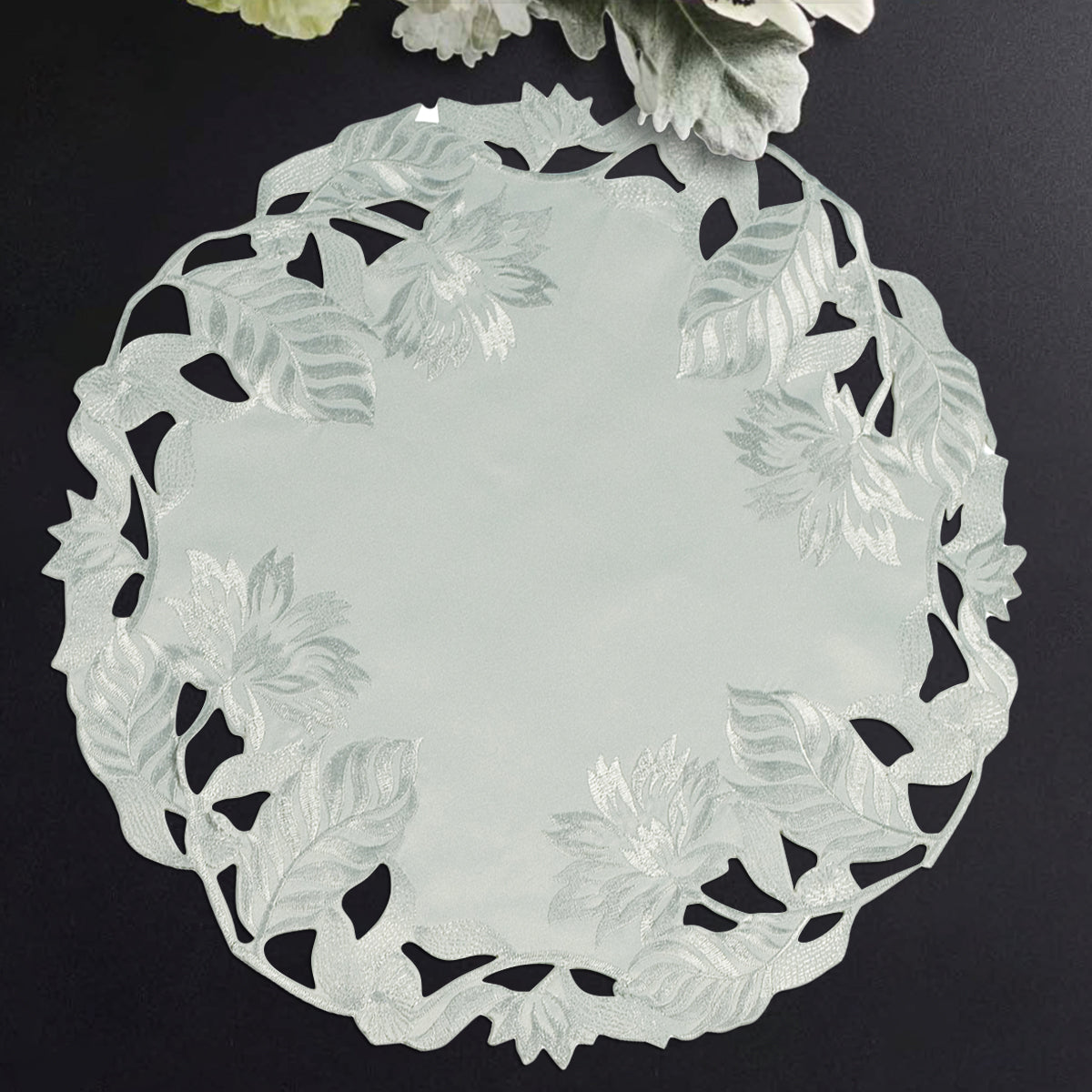 Light Gray Table Doilies - Corda Collection - Decozen