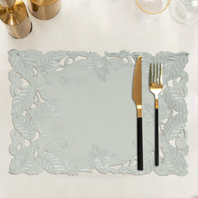 Light Gray Table Doilies - Corda Collection - Decozen