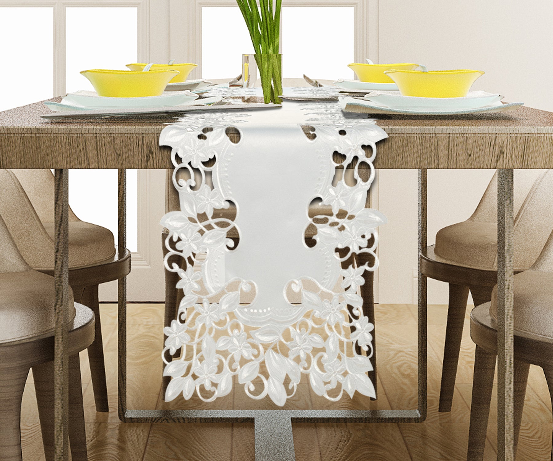 White Table Doilies - Darvin Collection