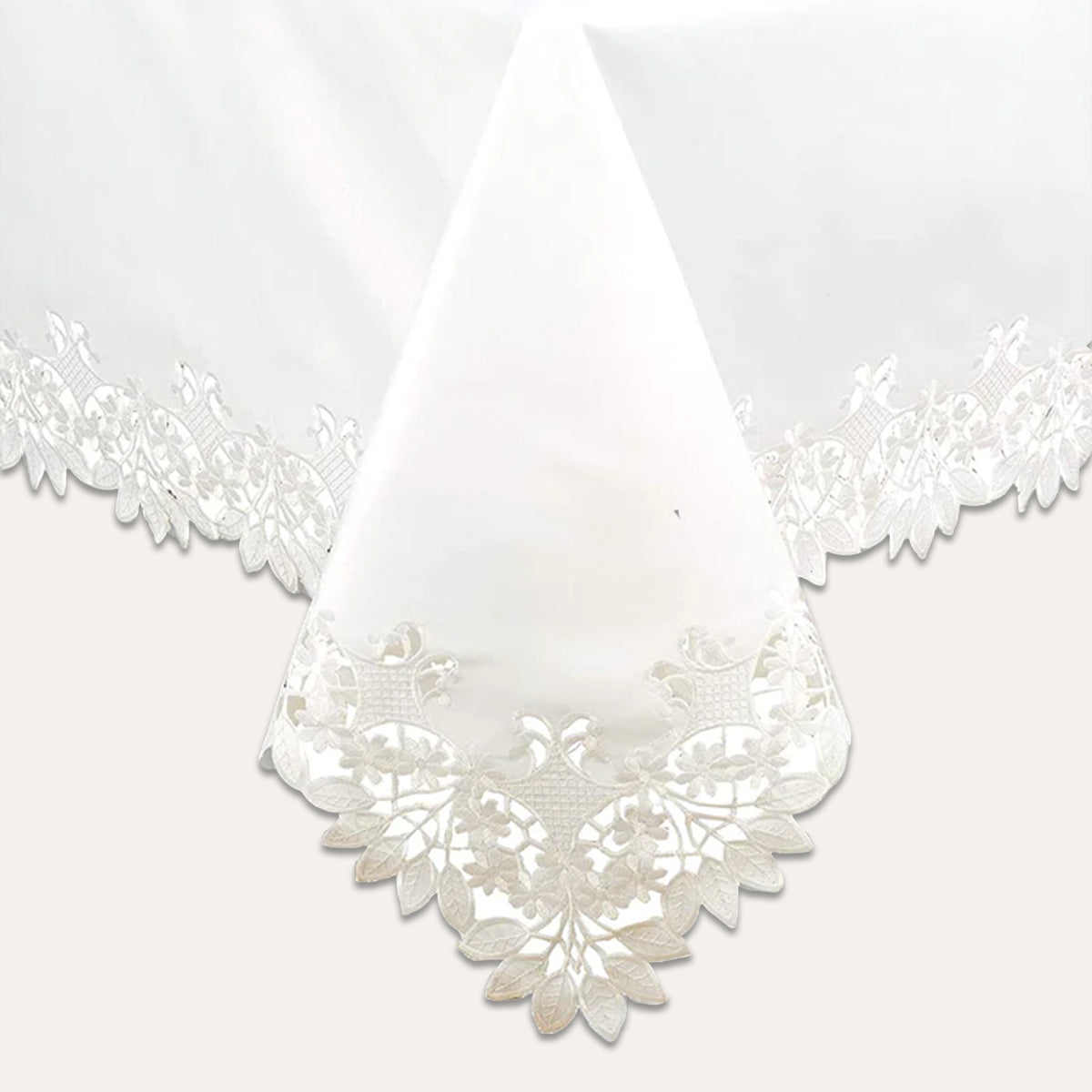 White Table Cover - Deandra Collection