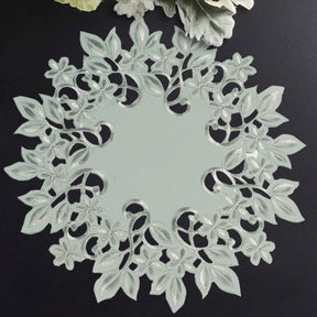 Gray Table Doilies - Alvina Collection - Decozen