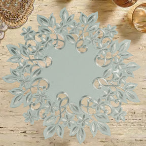 Gray Table Doilies - Alvina Collection - Decozen