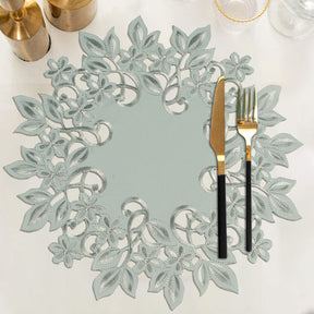 Gray Table Doilies - Alvina Collection - Decozen