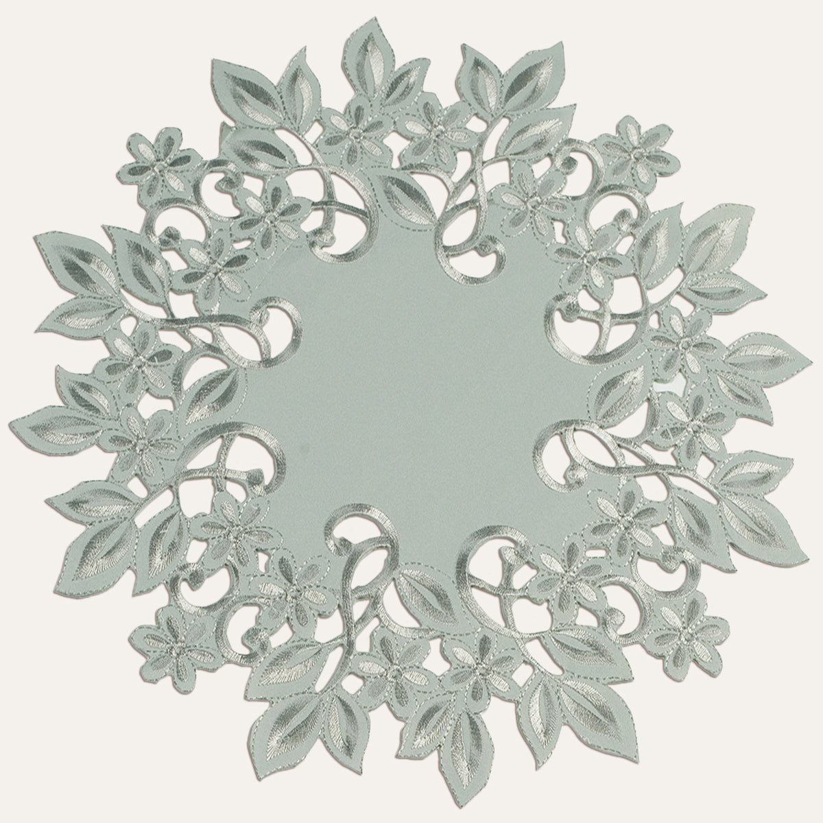 Gray Table Doilies - Alvina Collection - Decozen