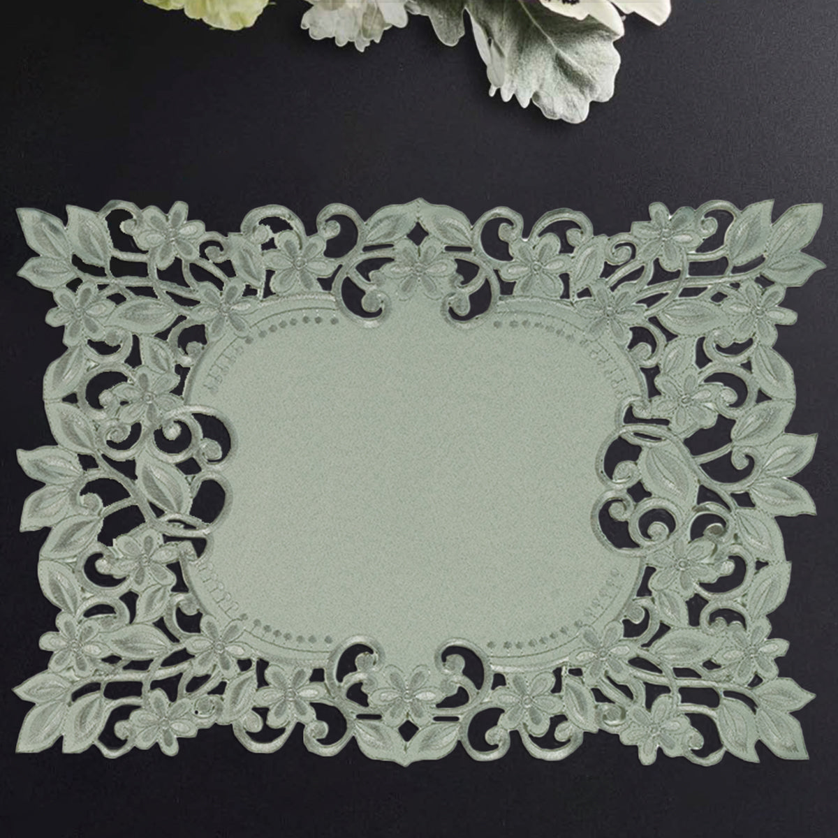 Gray Table Placemats - Alvina Collection - Decozen