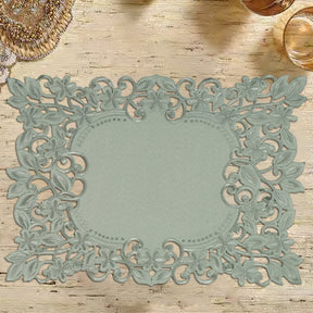 Gray Table Doilies - Alvina Collection - Decozen