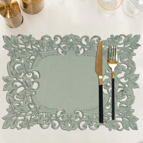 Gray Table Placemats - Alvina Collection - Decozen