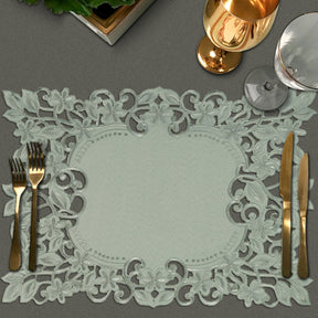 Gray Table Placemats - Alvina Collection - Decozen