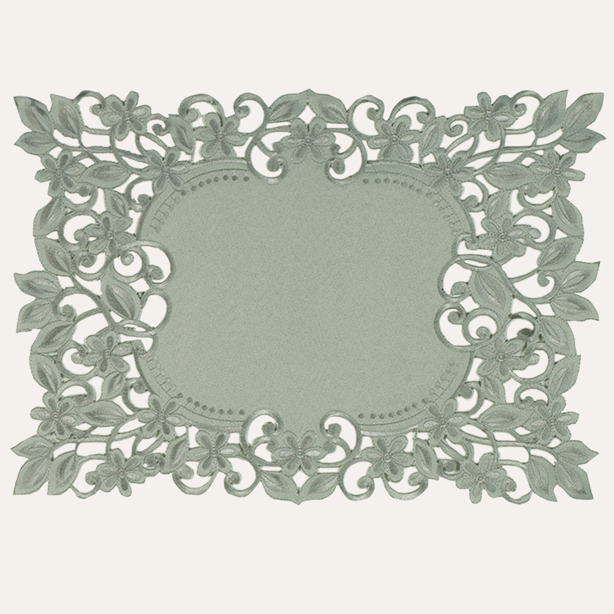 Gray Table Cover - Alvina Collection - Decozen