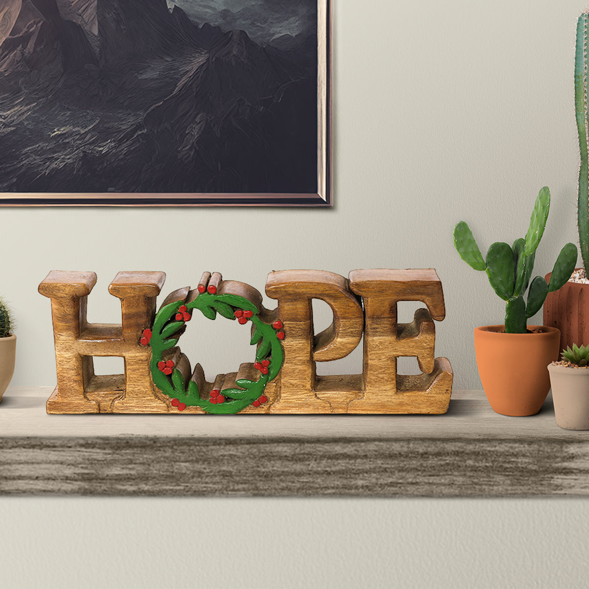 Hope Handmade Wooden Sculpture - Decozen