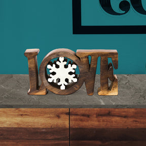 Love Handmade Wooden Sculpture - Decozen