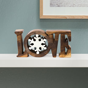 Love Handmade Wooden Sculpture - Decozen