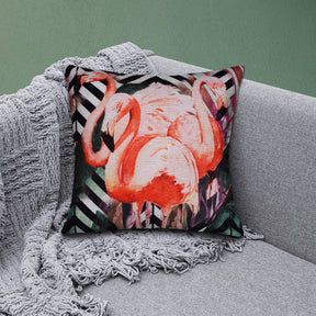 Flamingo Printed Design Throw Pillow Covers - Decozen