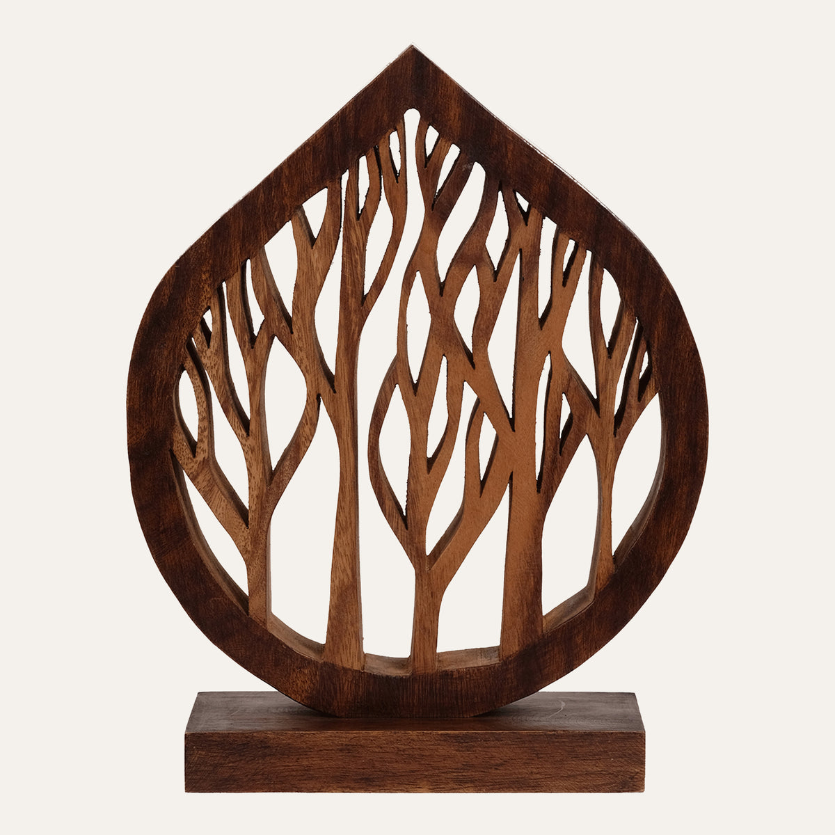 Lucky Tree Handmade Wooden Sculpture