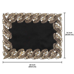 Black Gold Table Placemats - Anyce Collection - Decozen