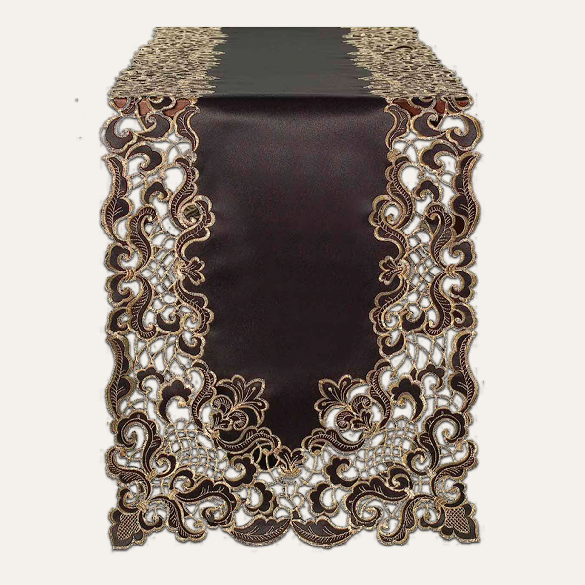 Black Gold Table Runner - Granada Collection - Decozen