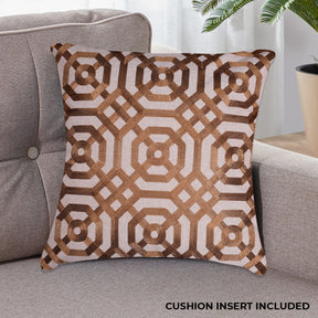 Brown Throw Pillow Covers - 20 x 20 inches - Decozen