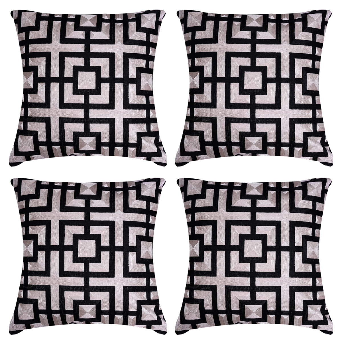 Stylish Embroidered Throw Pillow Covers - Decozen