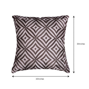 Beige Brown Throw Pillow Covers - 20 x 20 inches - Decozen