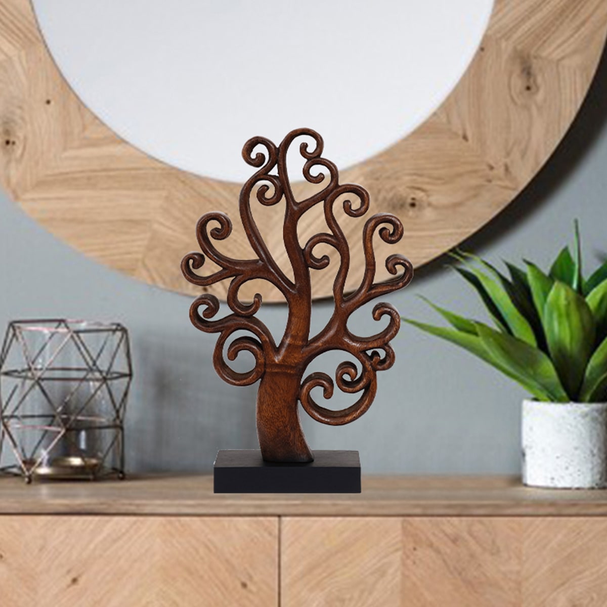 Tree of Life Handmade Wooden Sculpture - Decozen