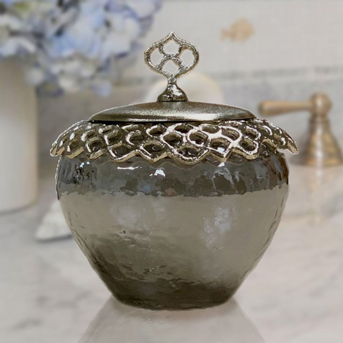 The Arabesque Collection - Cotton Ball Container - Decozen