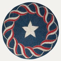 Patriotic Round Beaded Placemats