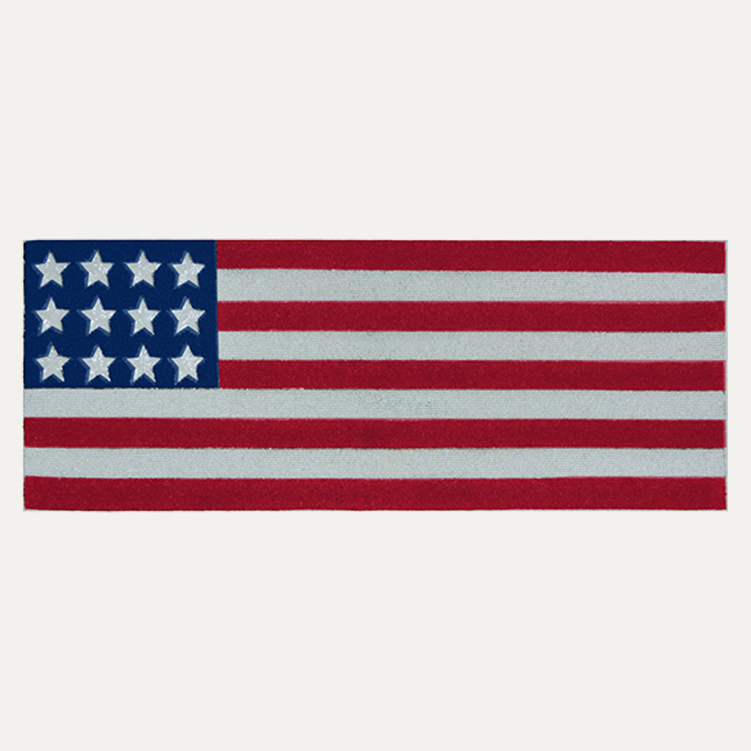 USA Flag Beaded Table Runner