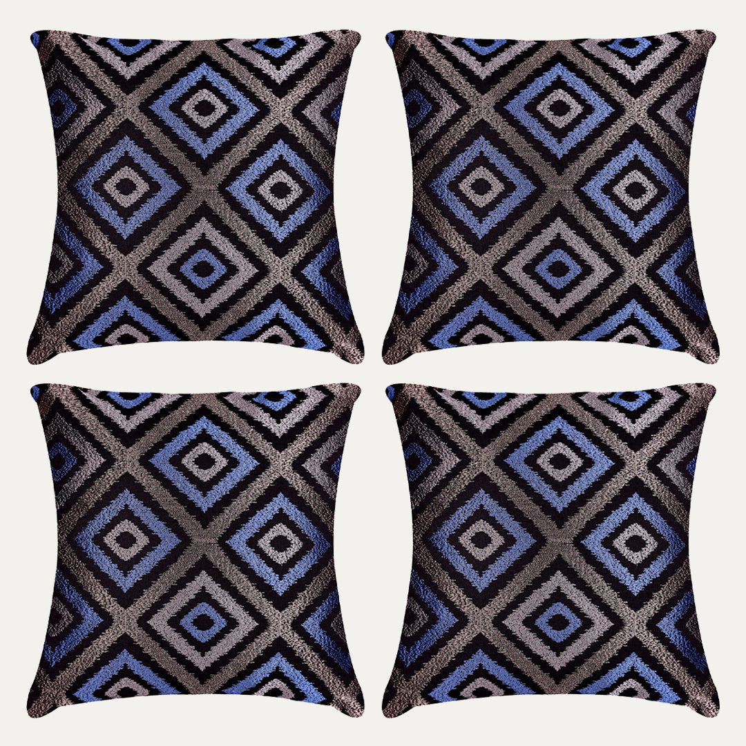 Blue Gray Throw Pillow Covers - 20 x 20 inches - Decozen