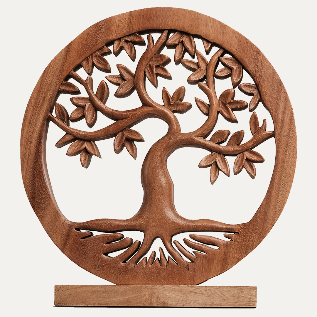 Tree of Life Handmade Wooden Sculpture - Decozen