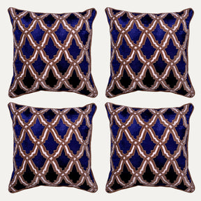 Navy Blue Throw Pillow Covers - Set of 2 and 4, 18 x 18 inches - Decozen