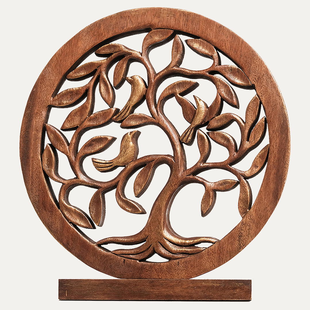 Tree of Life Handmade Wooden Sculpture - Decozen