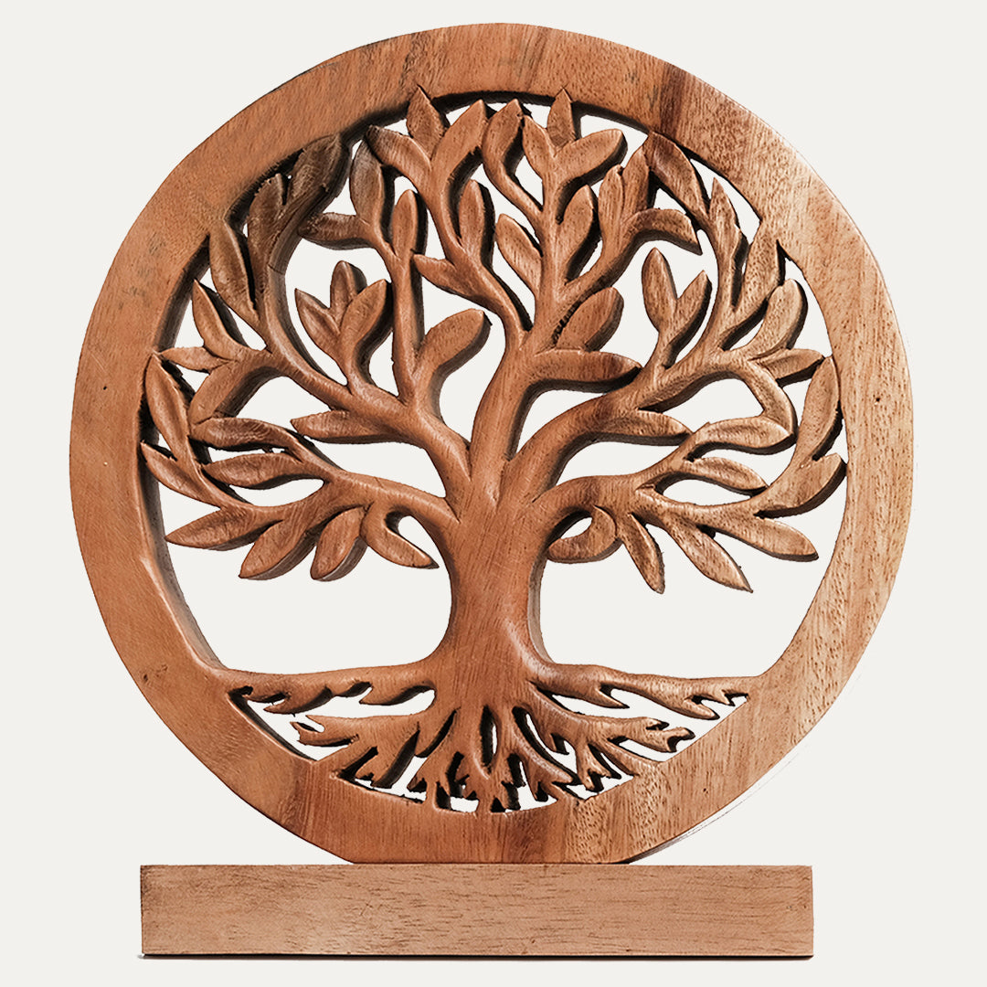 Tree of Life Handmade Wooden Sculpture - Decozen