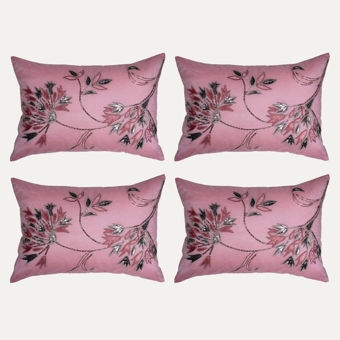 Pink Throw Pillow Covers - Set of 2 and 4, 14 x 20 inches - Decozen