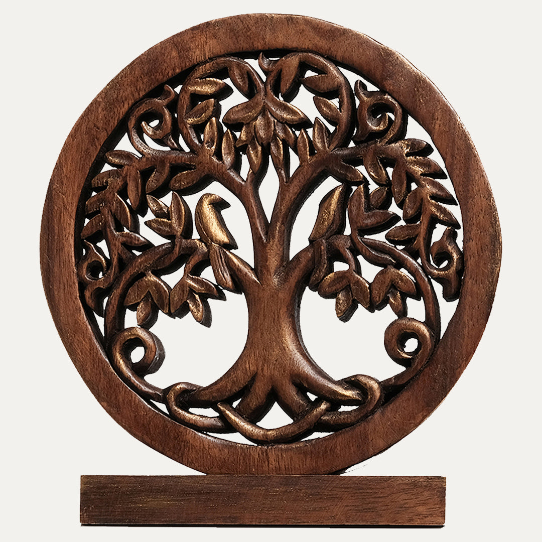 Tree of Life Handmade Wooden Sculpture - Decozen