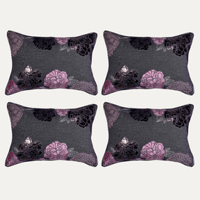 Gray Throw Pillow Covers - Set of 2 and 4, 14 x 20 inches - Decozen