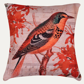 Birds Printed Design Throw Pillow Covers - Set of 4 - Decozen