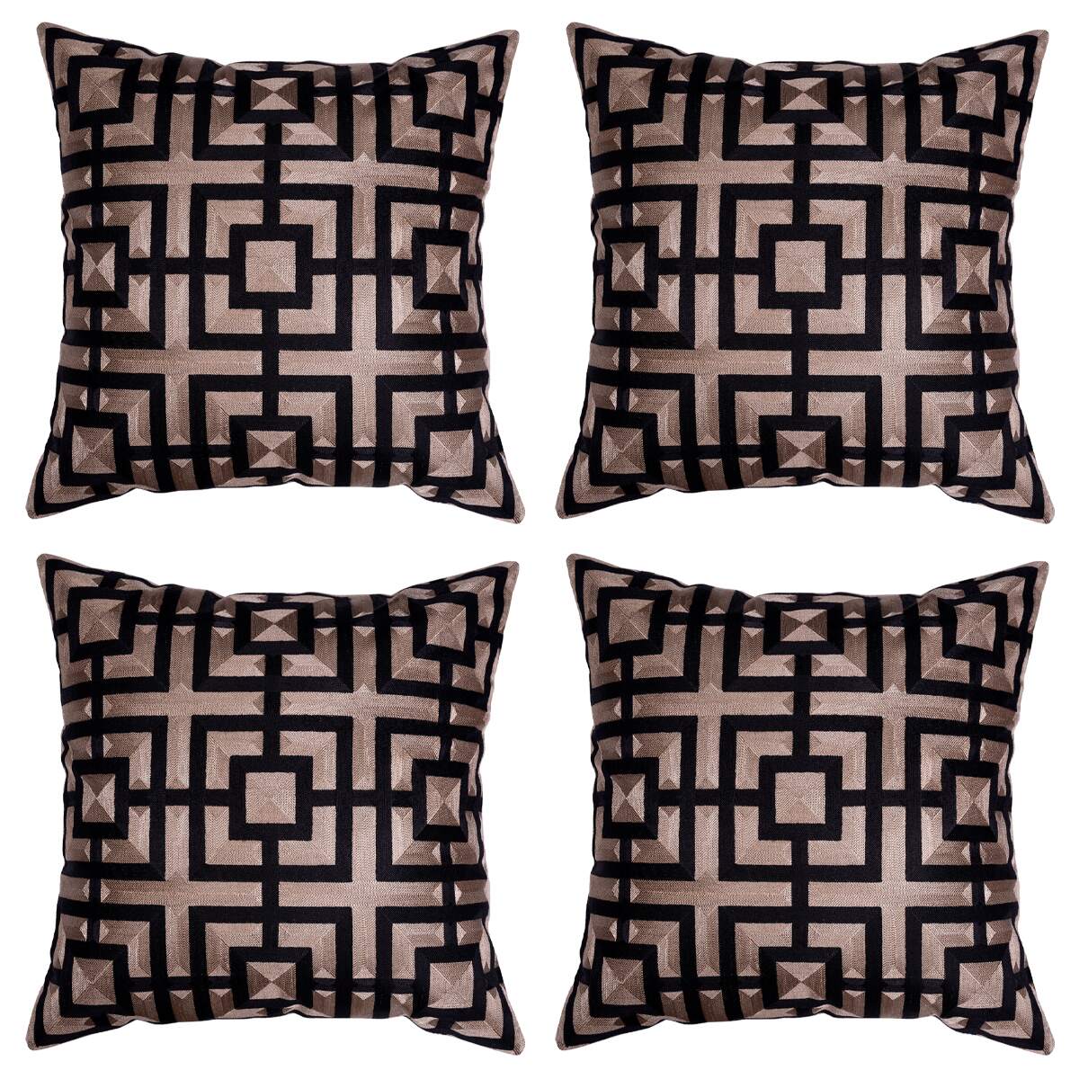 Stylish Embroidered Throw Pillow Covers - Decozen