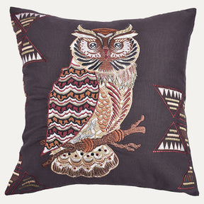 Owl Printed Design Throw Pillow Covers - Set of 2 and 4, 18 x 18 Inches - Decozen