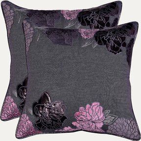 Gray Throw Pillow Covers - Set of 2 and 4, 18 x 18 inches - Decozen