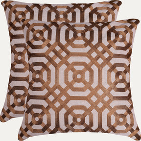 Brown Throw Pillow Covers - 20 x 20 inches - Decozen