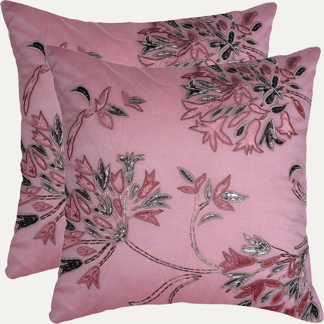 Pink Throw Pillow Covers - Set of 2 and 4, 18 x 18 inches - Decozen