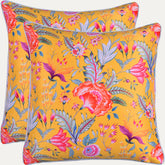 Floral Printed Throw Pillow Covers - 20 x 20 Inches - Decozen