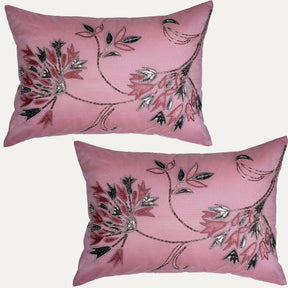 Pink Throw Pillow Covers - Set of 2 and 4, 14 x 20 inches - Decozen