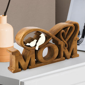 Mom Handmade Wooden Sculpture - Decozen