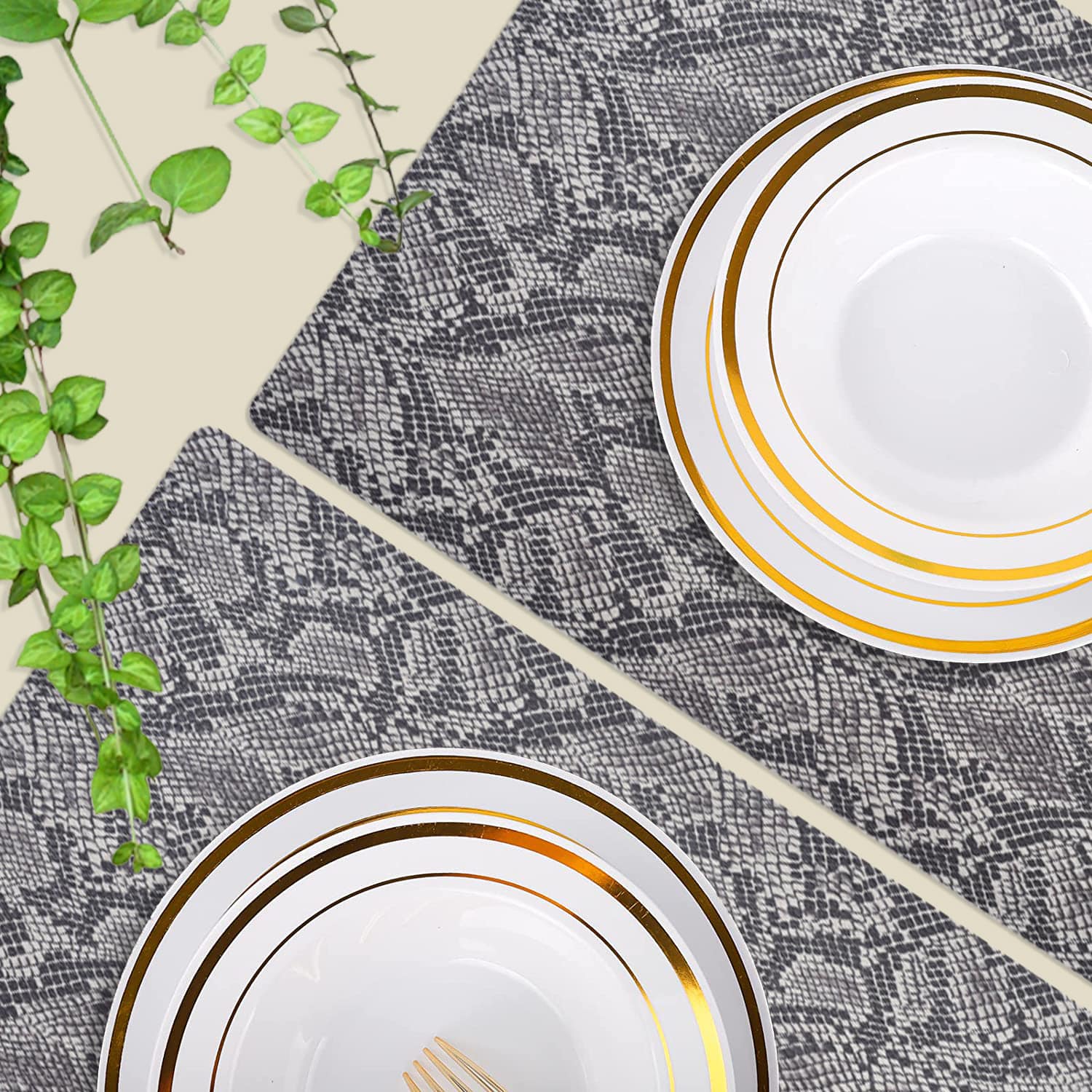 Stylish PVC Placemats - Set of 4 and 6 - Decozen