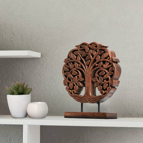 Trezevant Tree of Life Wooden Sculpture - Medium