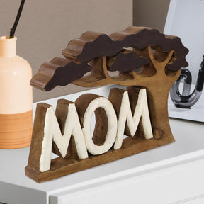 Mom Handmade Wooden Sculpture - Decozen